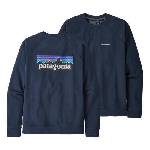Patagonia Men's P-6 Logo Organic Crew Sweatshirt Navy_nena