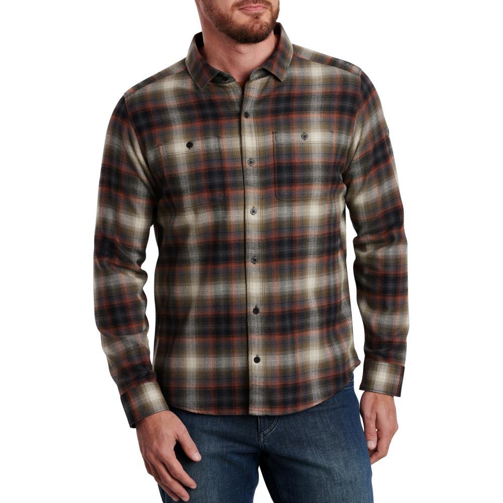 KUHL Men's Law Flannel Long Sleeve Shirt REDRO_RRFA