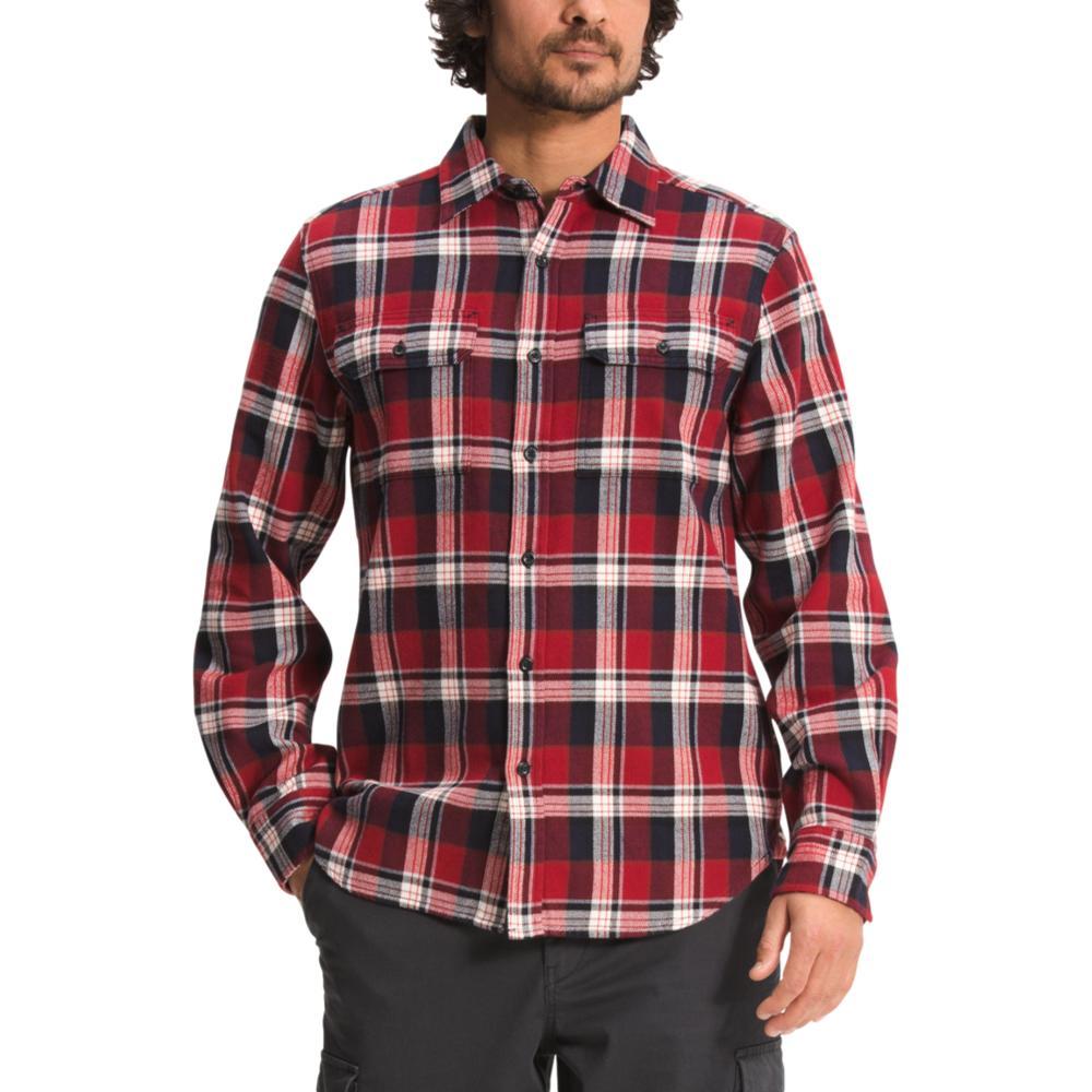 The North Face Men's Long Sleeve Arroyo Flannel Shirt RED_304