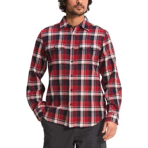 The North Face Men's Long Sleeve Arroyo Flannel Shirt Red_304