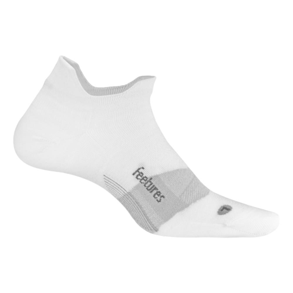 Feetures Merino 10 Ultra Light No Show Tab Socks WHITE