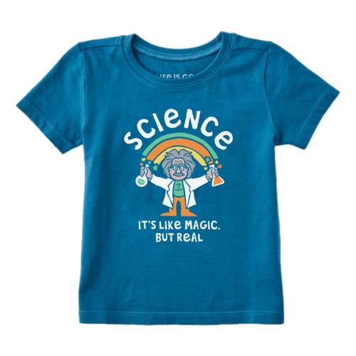 Life is Good Toddler Science Is Like Magic Crusher Tee Perblue