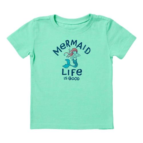 Life is Good Toddler Mermaid Life is Good Crusher Tee Sprgreen