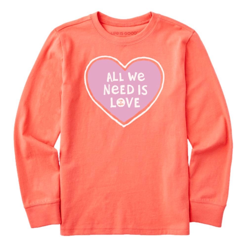 Heart Long Sleeve Crusher Tee