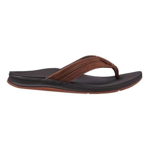 Reef Men's Leather Ortho Coast Sandals Brown