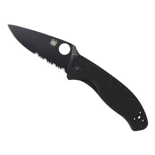 Spyderco Tenacious G-10 Black / Black Blade Knife Black_black