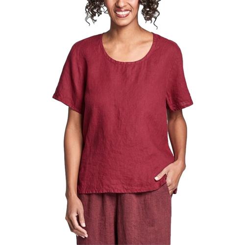 FLAX Women's Fundamental Tee Garnet