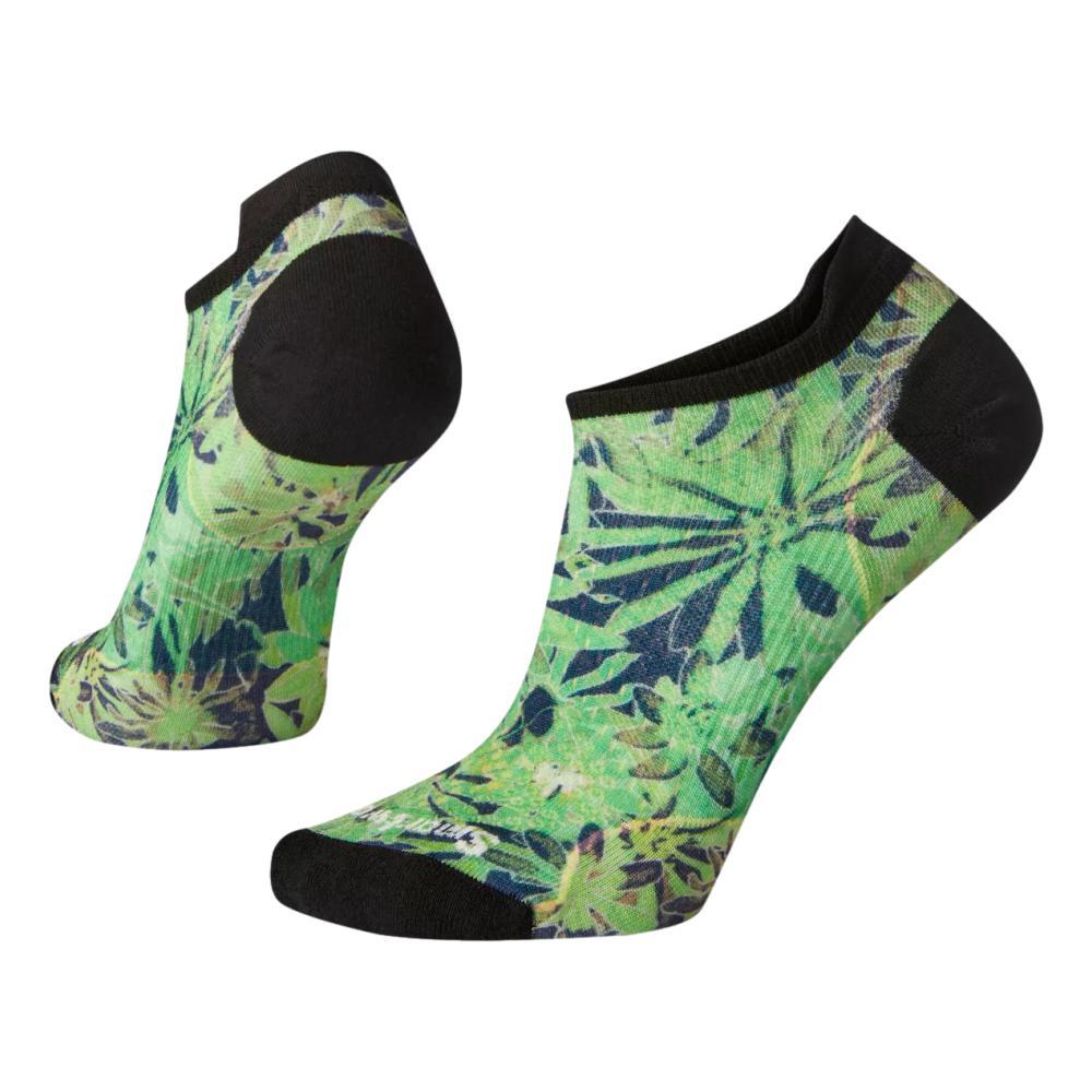 Smartwool Women's Cycle Zero Cushion Dazed Daisy Print Low Ankle Socks OASIS_D13