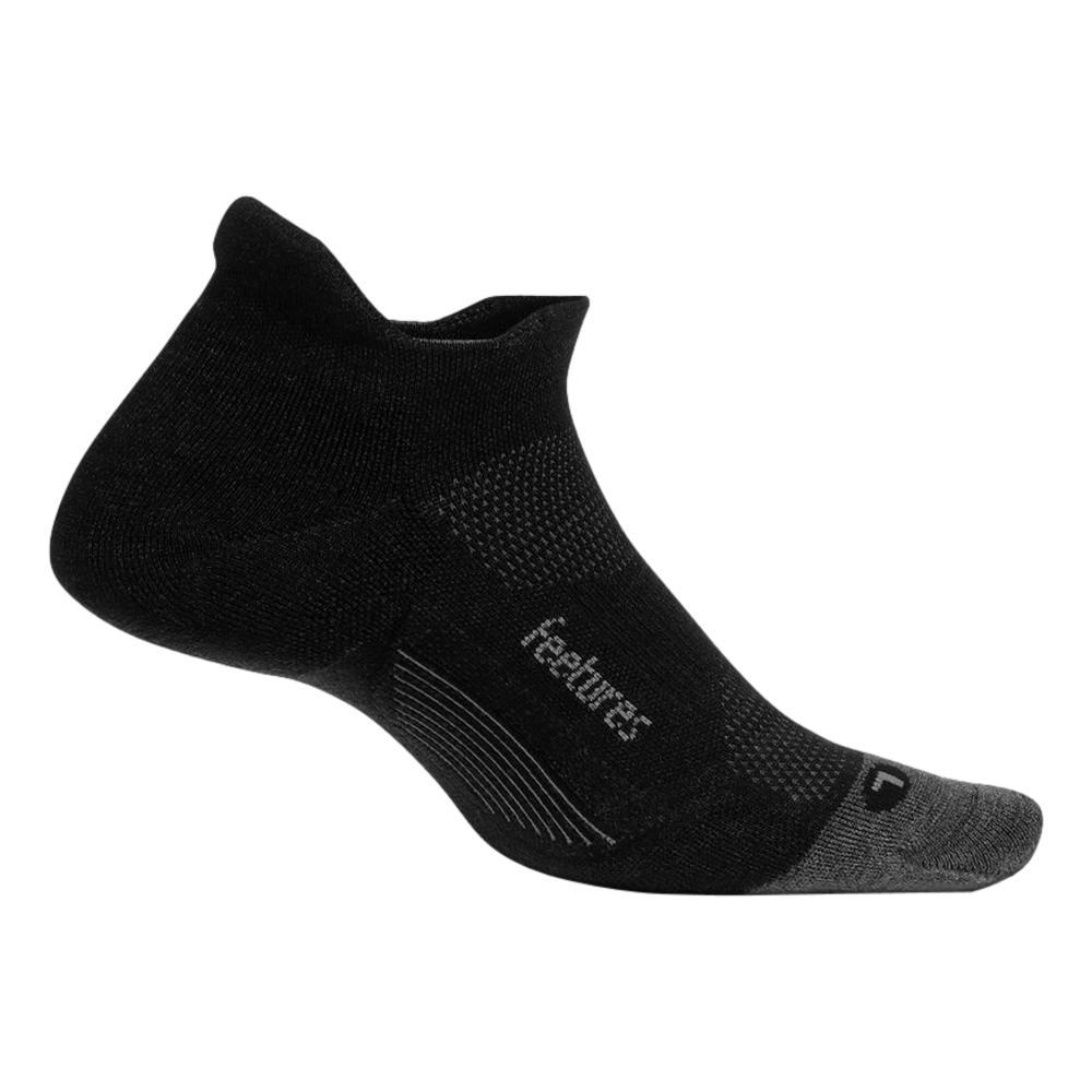 Feetures Merino 10 Ultra Light No Show Tab Socks CHARCOAL