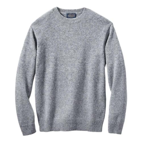 Pendleton Men's Shetland Washable Wool Crewneck Sweater Grey_61488