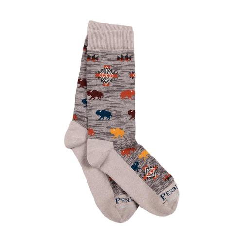 Pendleton Praire Rush Hour Crew Socks Grey