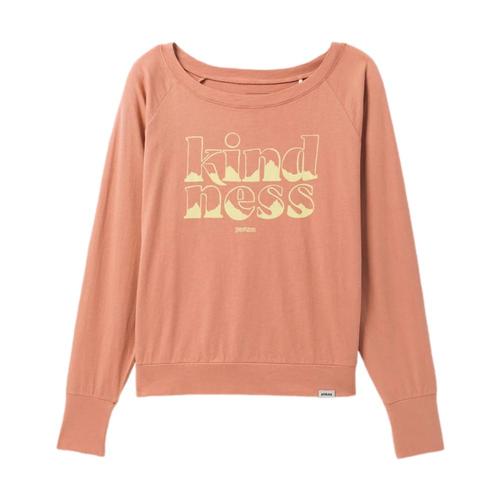 prAna Women's Organic Graphic Long Sleeve Shirt Pinkkindness