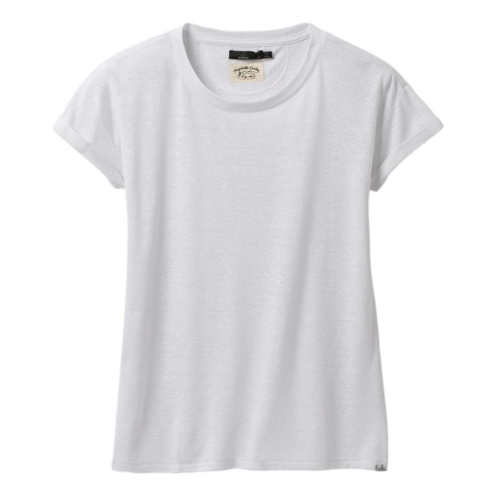 prAna Women's Cozy Up T-Shirt WHITE