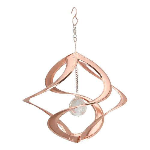 Red Carpet Studios Cosmix Copper with Crystal Wind Spinner - 11in