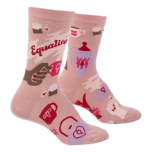 Sock It to Me Equalitea Women's Crew Socks Pink