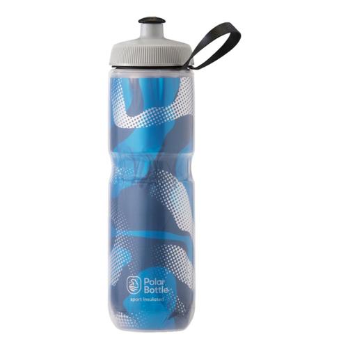 Polar Bottle Sport Insulated 24 oz Contender Water Bottle Blue_silver