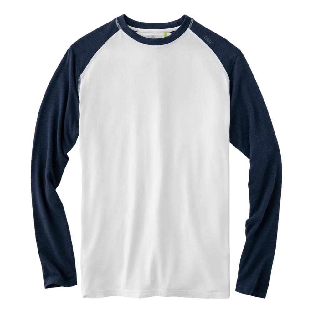 tasc Men's Carrollton Blocked Fitness Long Sleeve T-Shirt WHITENAVY_128