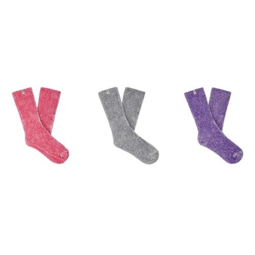 UGG Women's Leda Sparkle Socks 3 Pack Pnkmd.Mgr.Wind_pmmgw
