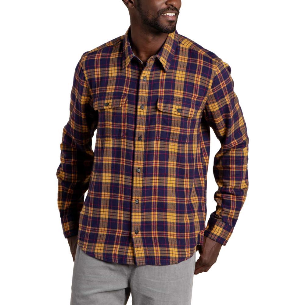 Toad&Co Men's Indigo Flannel Long Sleeve Slim Shirt AUTUMN_822
