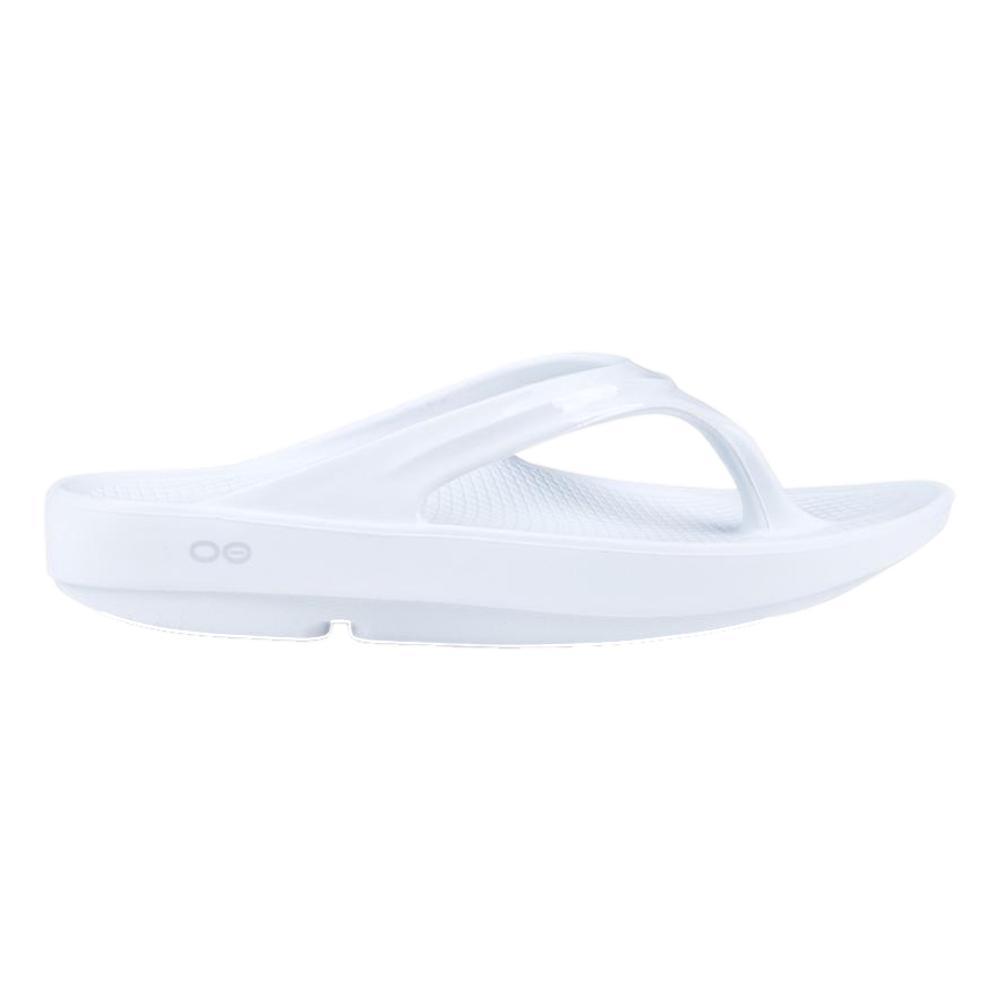 OOFOS Women's OOlala Flip Sandals WHITE