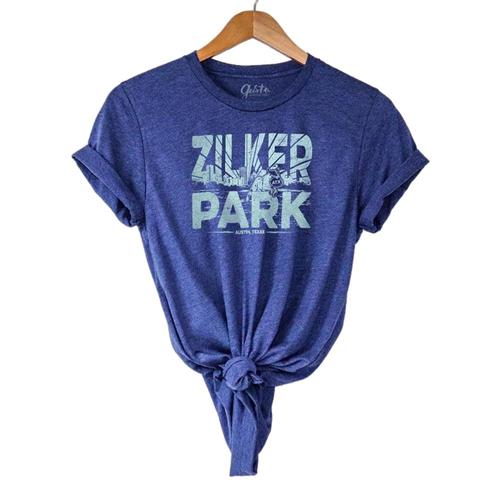 Gusto Tees Unisex Zilker Park T-shirt Navy