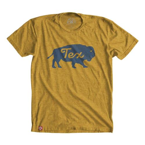Tumbleweed TexStyles Unisex Buffalo Tex T-Shirt MUSTARD