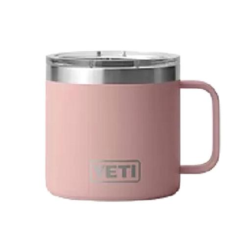 YETI Rambler 14oz Mug with MagSlider Lid Sandstone_pink