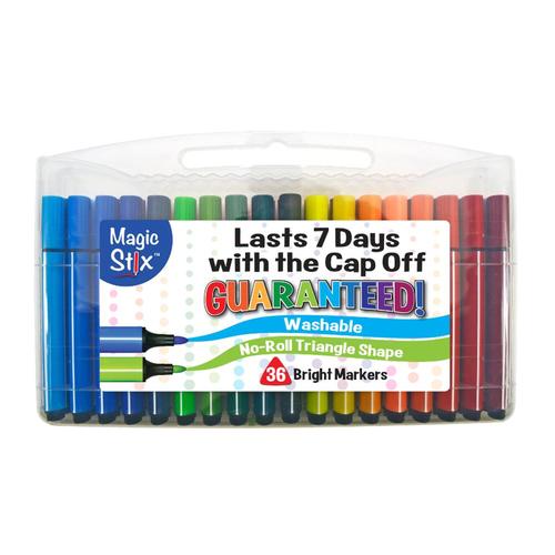Pencil Grip Triangular Magic Stix Markers (Set of 36)