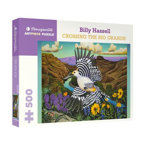 Pomegranate Billy Hassell: Crossing the Rio Grande 500-Piece Jigsaw Puzzle