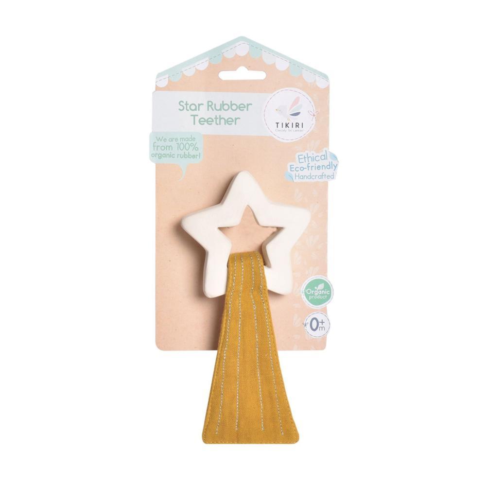  Tikiri Toys Star Organic Natural Rubber Teether