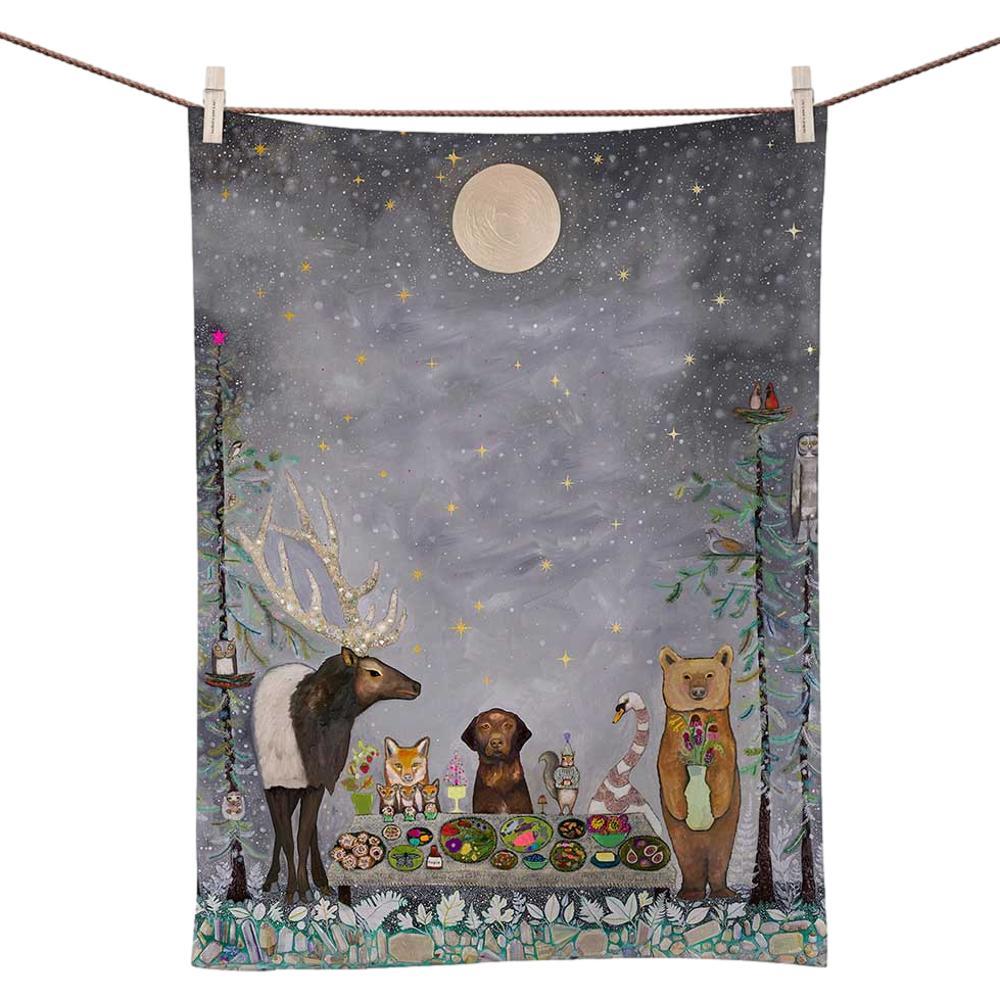 Greenbox Art Moonlit Kingdom Tea Towel FALL