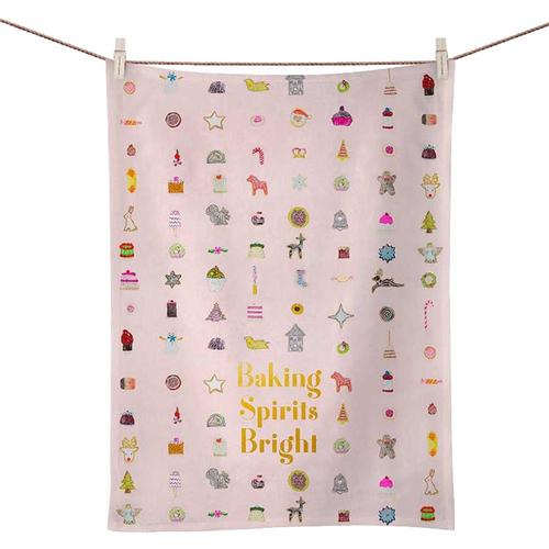 Greenbox Holiday - Baking Spirits Bright Tea Towel