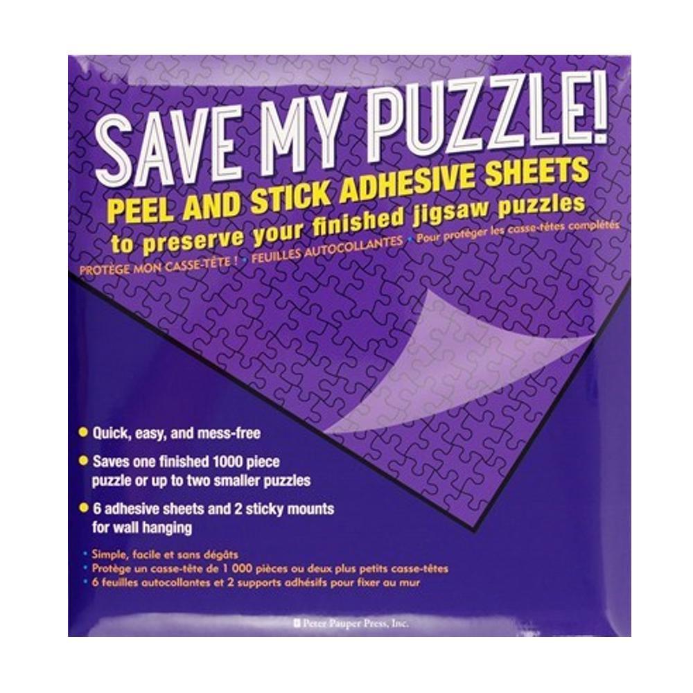  Save My Puzzle! Peel And Stick Adhesive Sheets By Peter Pauper Press