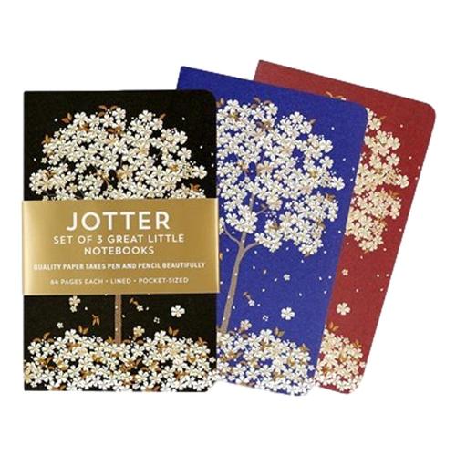 Peter Pauper Press Falling Blossoms Jotter Mini Notebooks - Set of 3