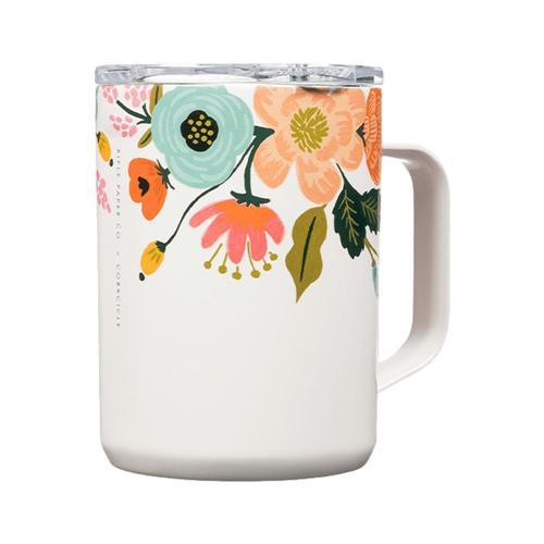 Corkcicle Rifle Paper Co. Coffee Mug Cream Lively Floral Cream_lively