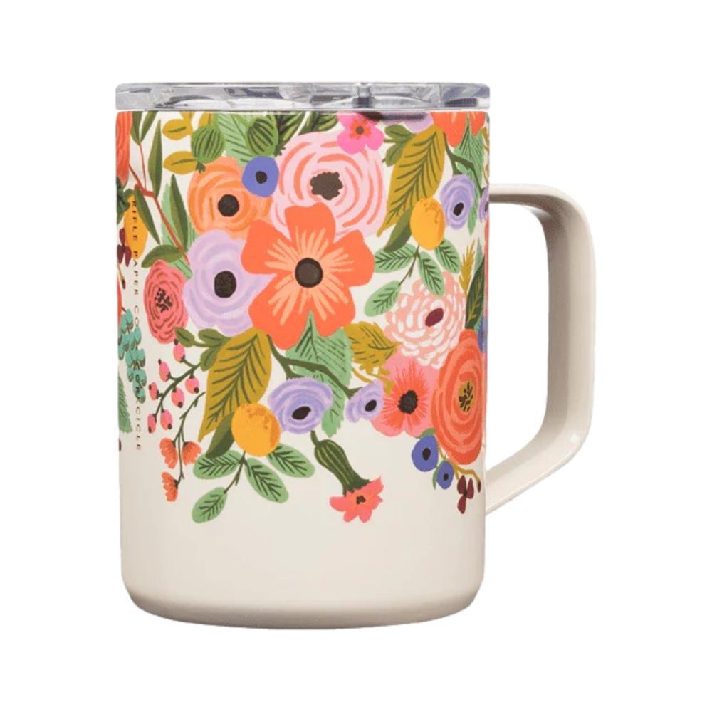 Corkcicle Rifle Paper Co. Coffee Mug Cream Lively Floral GARDEN_PARTY