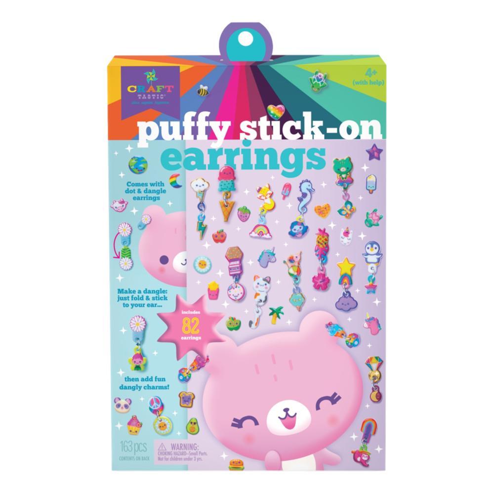  Craft- Tastic Puffy Stick- On Earrings