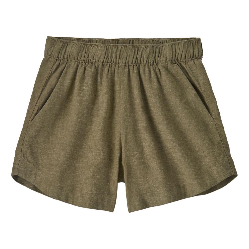 Patagonia Women's Garden Island Shorts - 4in Inseam GREEN_WWRI