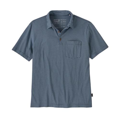 Patagonia Men's Cotton in Conversion Lightweight Polo Shirt Navy_fmny
