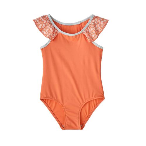 Patagonia Toddlers Water Sprout One-Piece Swimsuit Orange_1gor