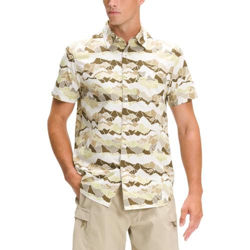 The North Face Men's Short Sleeve Baytrail Pattern Shirt Olive_5m4
