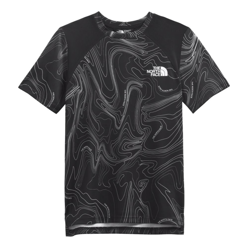The North Face Boys' Printed Short Sleeve Never Stop T-Shirt BLKTOPO_5P6