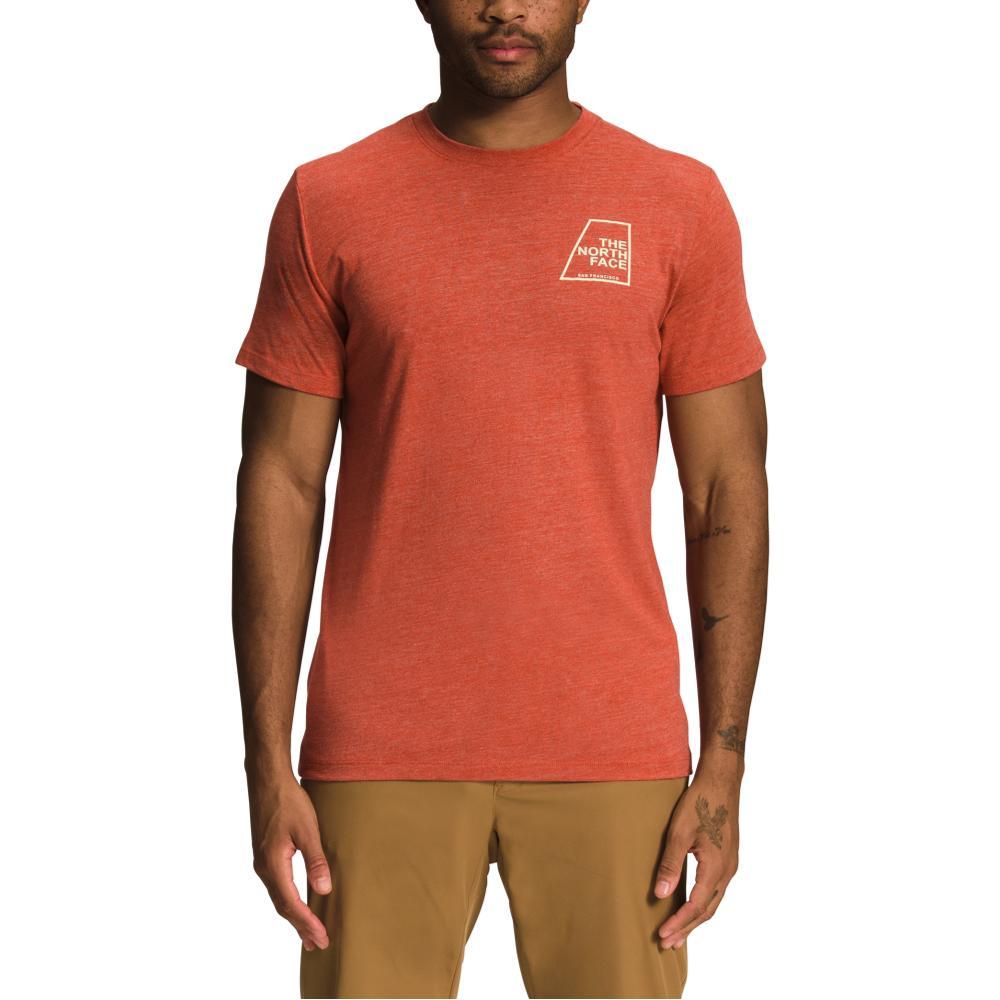 The North Face Men's Short Sleeve Logo Marks Tri-Blend Tee RUSBRONZE_N89