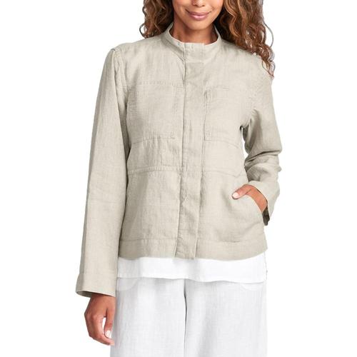 FLAX Women's Military Jacket Natural