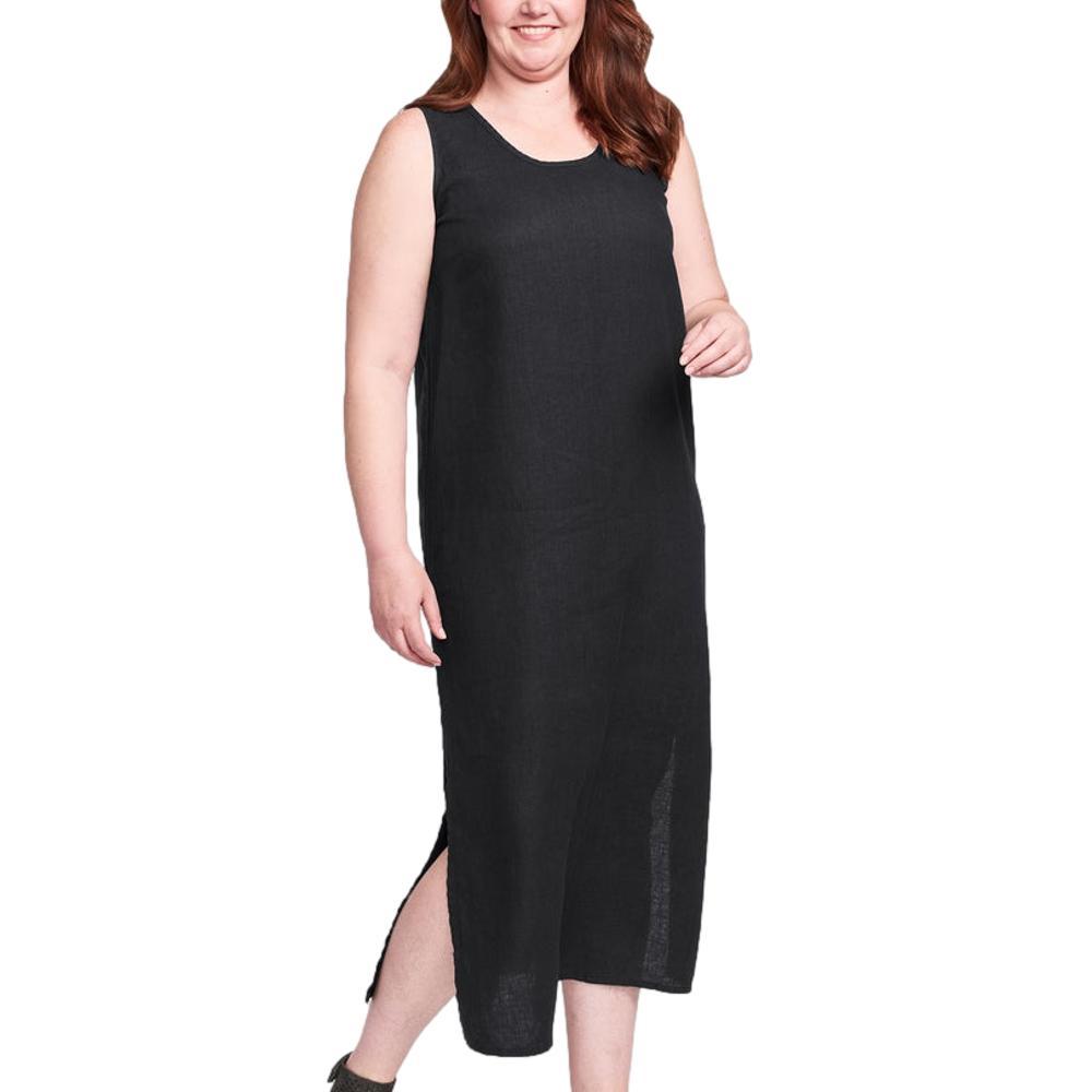 FLAX Women's Generous Slipster Dress BLACK