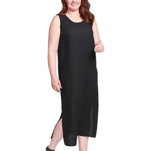 FLAX Women's Generous Slipster Dress Black