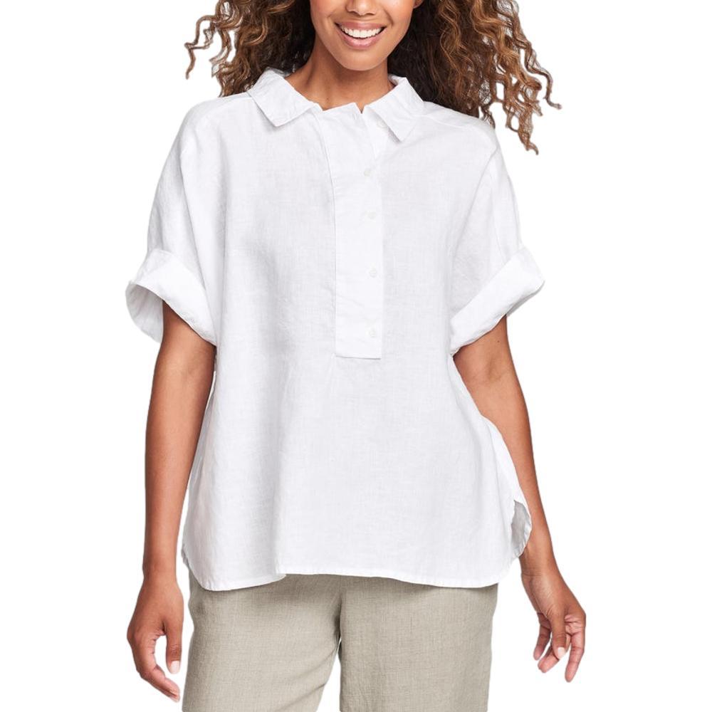 FLAX Women's Sporty Shirt WHITE