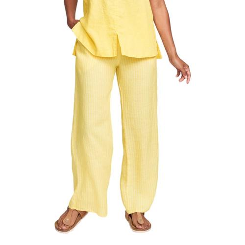 FLAX Women's Playful Pants Canarystrp