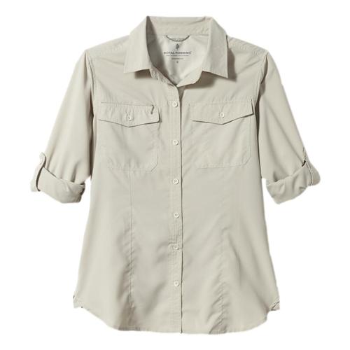 Royal Robbins Women's Bug Barrier Expedition Long Sleeve Shirt Soapst_151