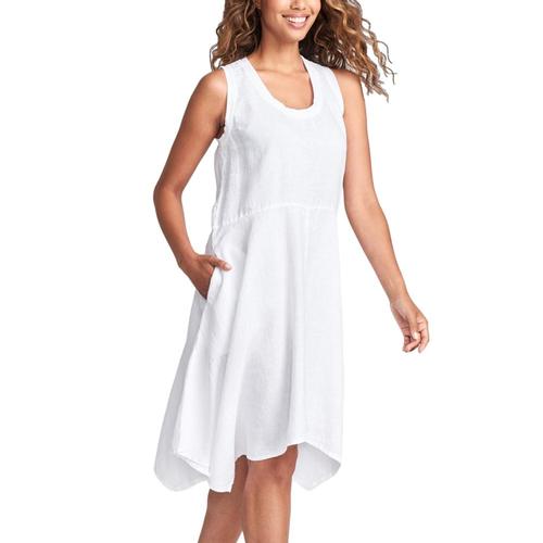 Flax Women's Generous Edgy Dress White